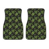 Green Peas Pattern Print Design 02 Front Car Mats