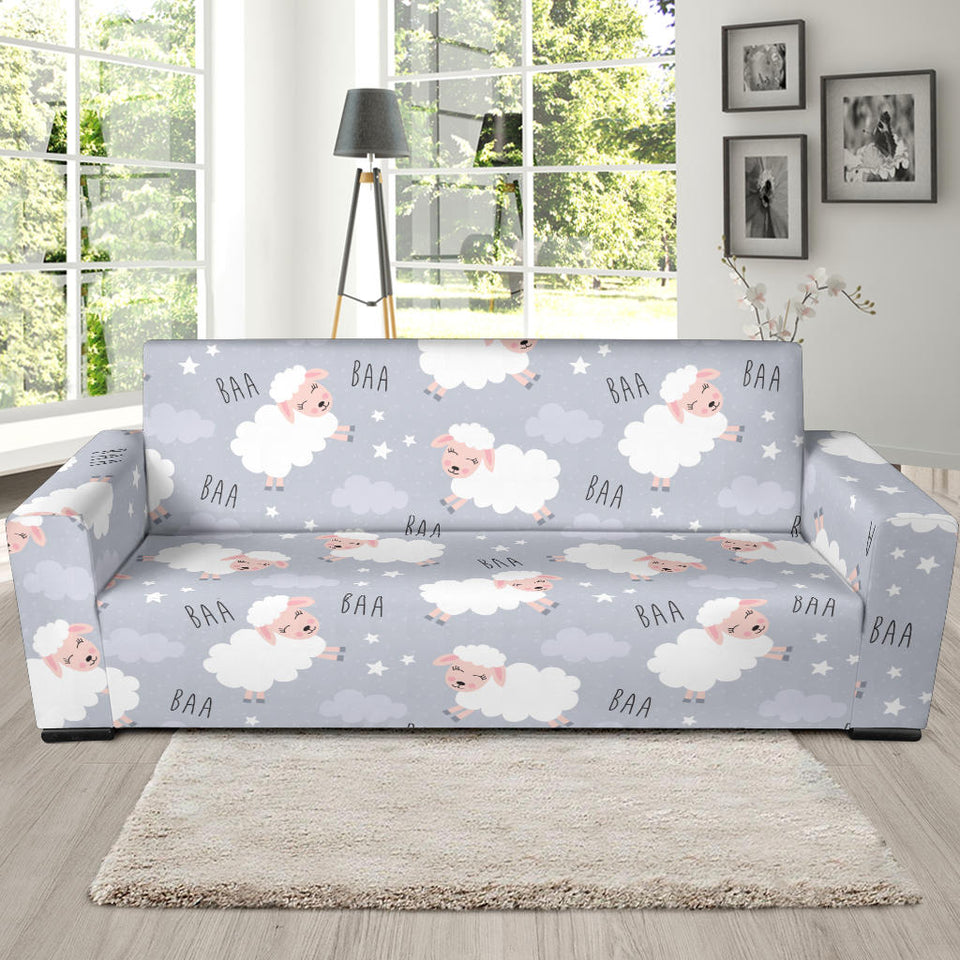 Sweet Dreams Sheep Pattern Sofa Slipcover