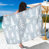 Christmas Tree Winter Forest Pattern Sarong