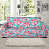3D Sakura Cherry Blossom Pattern Sofa Slipcover