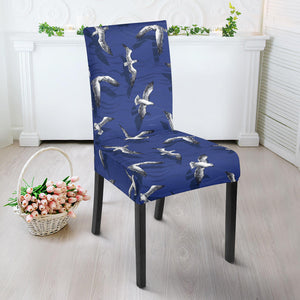 Seagull Pattern Print Design 03 Dining Chair Slipcover