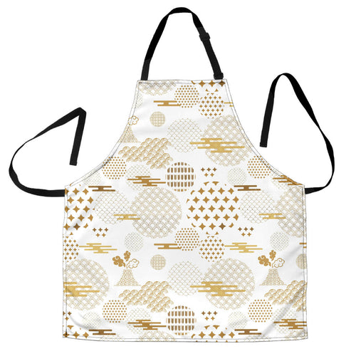 Beautiful Gold Japanese Pattern Adjustable Apron