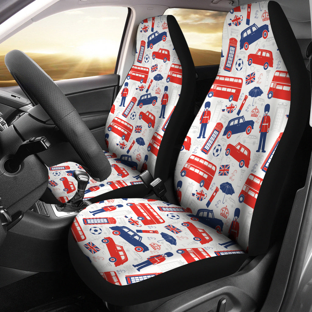 British Pattern Print Design 03 Universal Fit Car Seat Covers