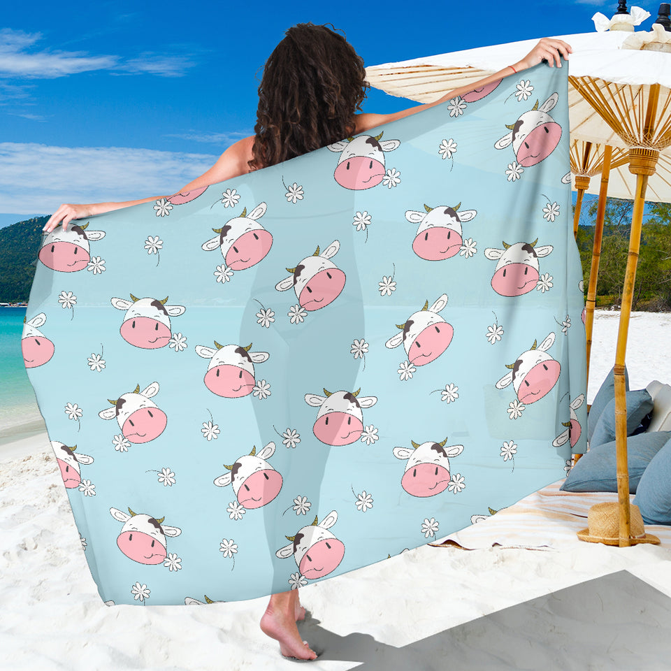 Cute Cow Flower Pattern Sarong
