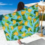 Banana Leaves Banana Design Pattern Sarong