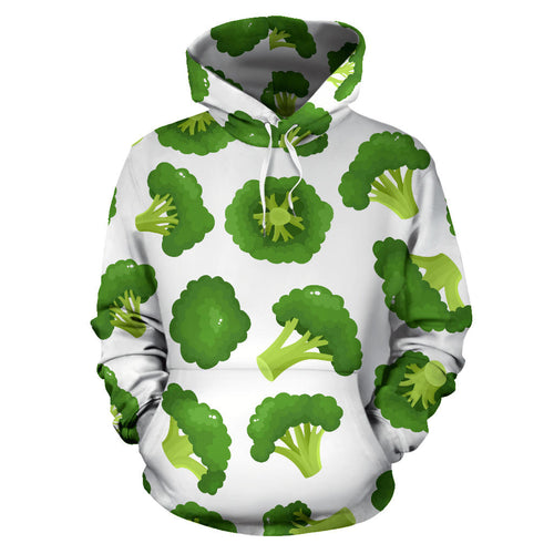 Cute Broccoli Pattern Men Women Pullover Hoodie