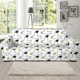 Seagull Pattern Print Design 05  Sofa Slipcover