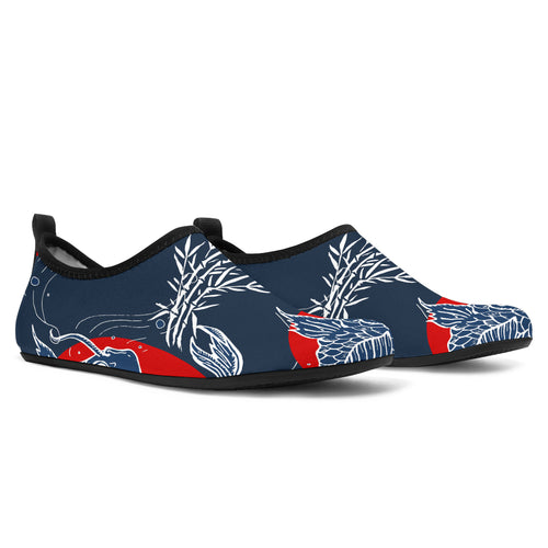 Koi Fish Carp Fishs Hand Drawn Japanese Art Aqua Shoes