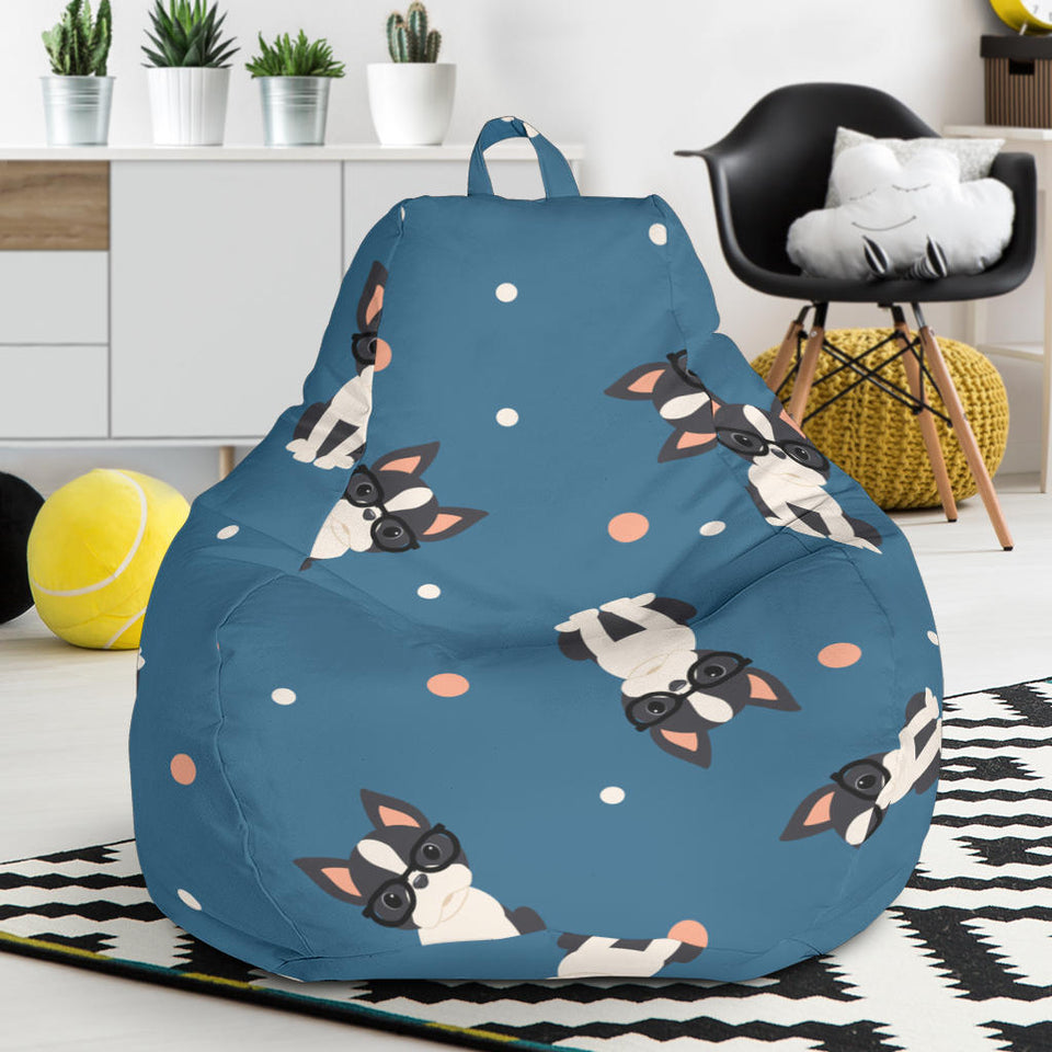 Cute Boston Terrier Dog Spattern Bean Bag Cover