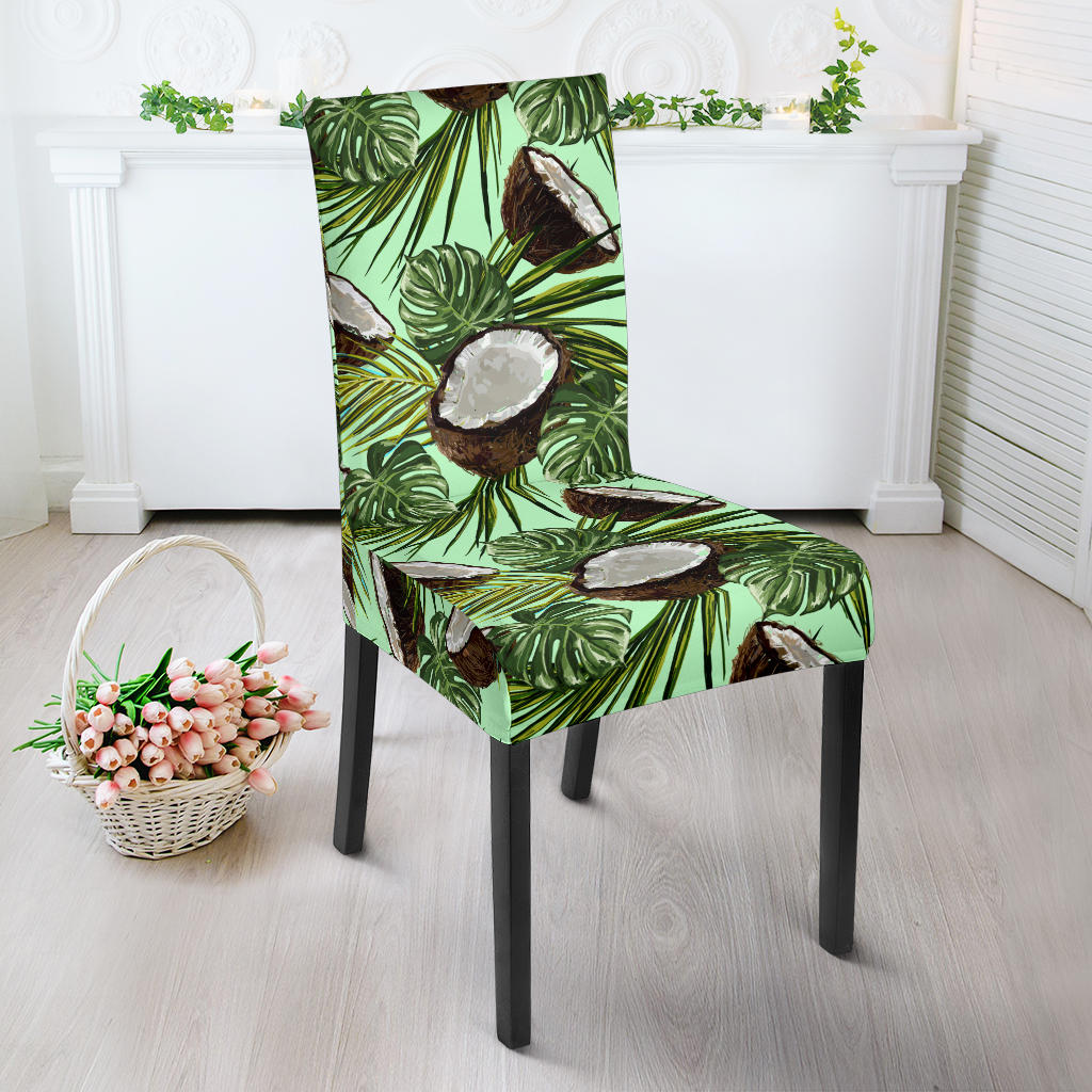 Coconut Pattern Print Design 02 Dining Chair Slipcover