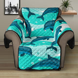 Dolphin sea pattern Recliner Cover Protector