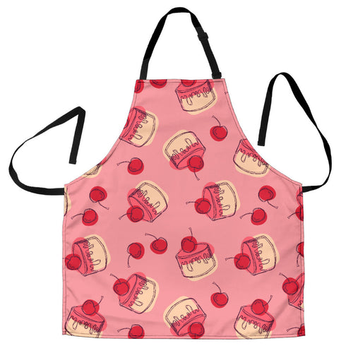 Cake Cherry Pattern Adjustable Apron