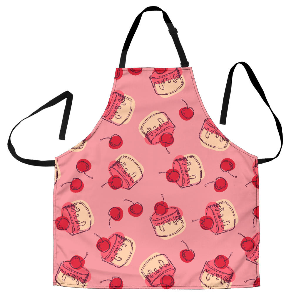 Cake Cherry Pattern Adjustable Apron