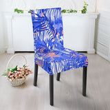 White Bengal Tigers Pattern Dining Chair Slipcover
