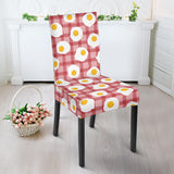 Fried Eggs Pattern Print Design 03 Dining Chair Slipcover