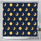 Moon Star Pattern Shower Curtain Fulfilled In US