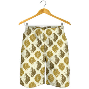 Lion Pattern Print Design 02 Men Shorts