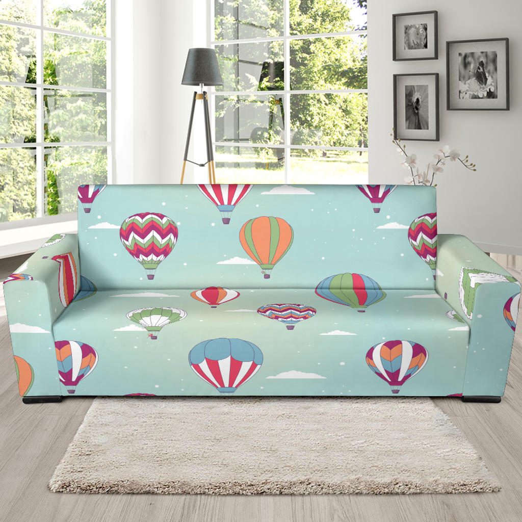 Hot Air Balloon Design Pattern Sofa Slipcover