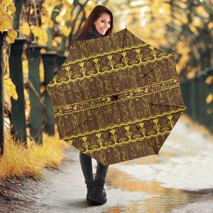 Egypt Hieroglyphics Pattern Print Design 03 Umbrella