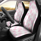 Watercolor Pink Heart Pattern Universal Fit Car Seat Covers