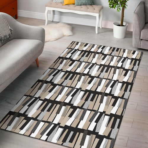 Piano Pattern Print Design 04 Area Rug