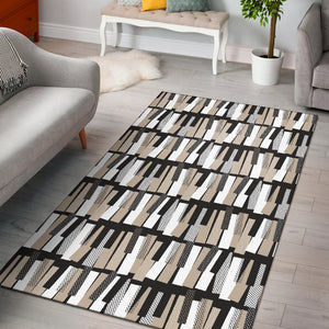 Piano Pattern Print Design 04 Area Rug