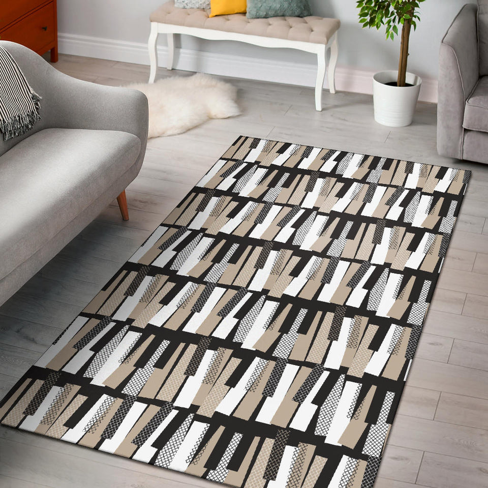 Piano Pattern Print Design 04 Area Rug