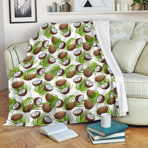Coconut Pattern Print Design 04 Premium Blanket