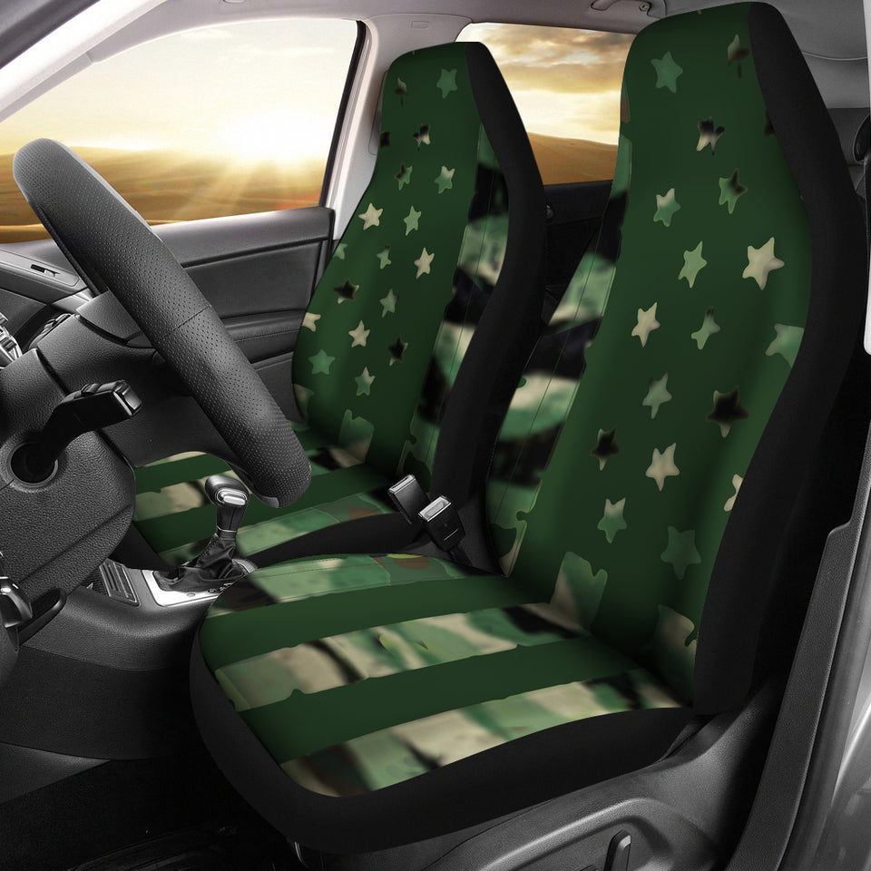 Camo Flag Car Seat Covers