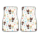 Cute Chihuahua Dog Pattern  Front Car Mats