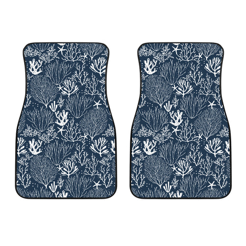 Coral Reef Pattern Print Design 05 Front Car Mats