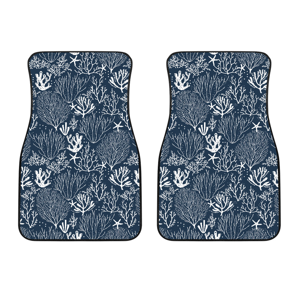 Coral Reef Pattern Print Design 05 Front Car Mats