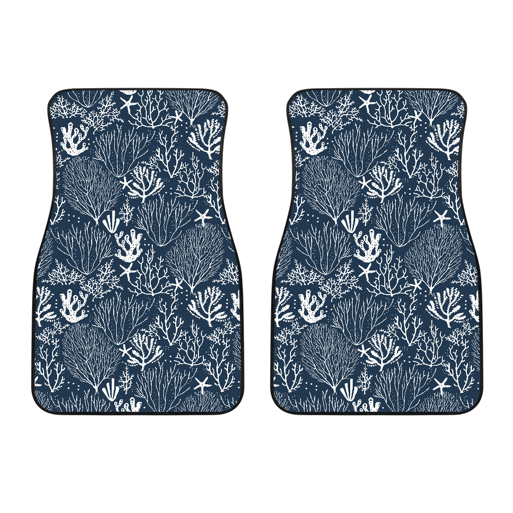 Coral Reef Pattern Print Design 05 Front Car Mats