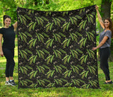 Green Peas Pattern Print Design 02 Premium Quilt