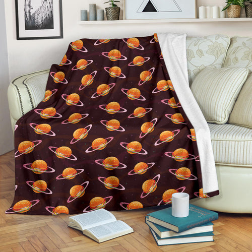 Hamburger Pattern Print Design 05 Premium Blanket