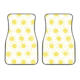 Hand Drawn Sun Pattern Front Car Mats