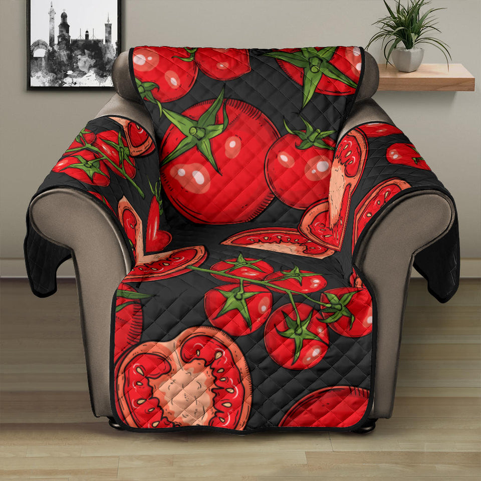 Tomato black background Recliner Cover Protector