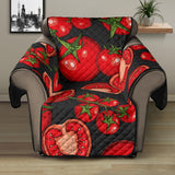 Tomato black background Recliner Cover Protector