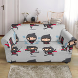 Cute Ninja Pattern Loveseat Couch Slipcover