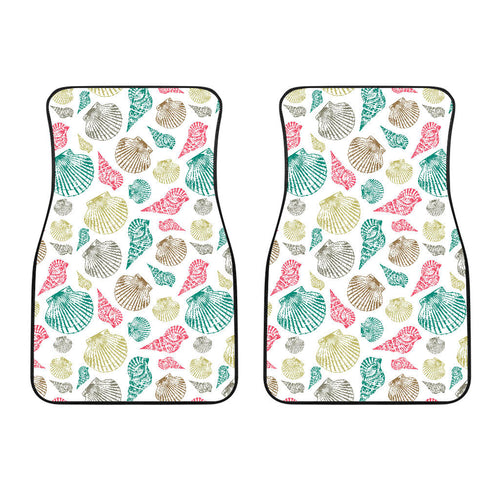 Colorful Shell Pattern Front Car Mats