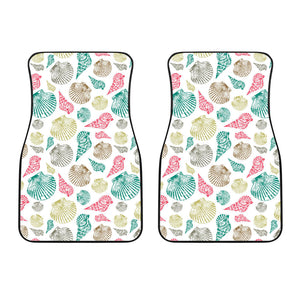 Colorful Shell Pattern Front Car Mats