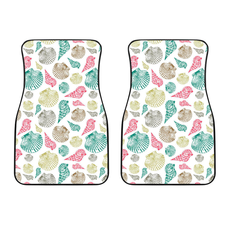 Colorful Shell Pattern Front Car Mats