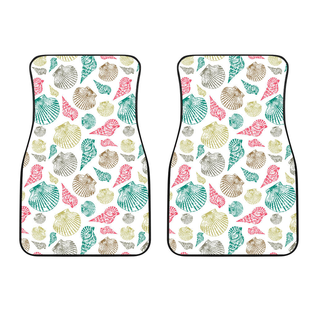 Colorful Shell Pattern Front Car Mats
