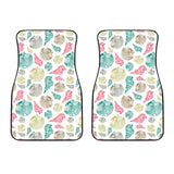 Colorful Shell Pattern Front Car Mats