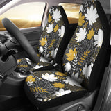Beautiful Gold Autumn Maple Leaf Pattern Universal Fit Car Seat Covers