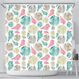 Colorful Shell Pattern Shower Curtain Fulfilled In US