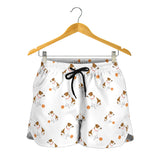 Jack Russel Pattern Print Design 05 Women Shorts