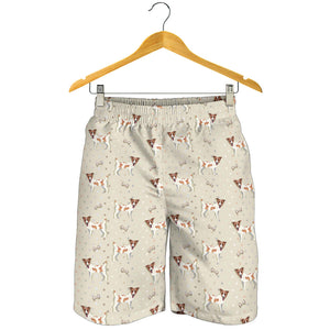 Jack Russel Pattern Print Design 02 Men Shorts