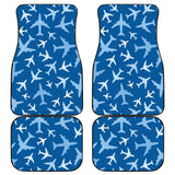 Airplane Pattern In The Sky Front And Back Car Mats
