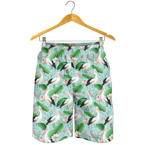 Pelican Pattern Print Design 01 Men Shorts